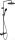 Duravit ShowerSystem termosztátos zuhanyrendszer, matt fekete TH4282008046