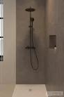 Duravit ShowerSystem termosztátos zuhanyrendszer, matt fekete TH4282008046