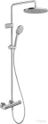 Duravit ShowerSystem termosztátos zuhanyrendszer, rozsdamentes acél hatású TH4282008070