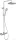 Duravit ShowerSystem termosztátos zuhanyrendszer, rozsdamentes acél hatású TH4282008070