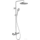 Duravit ShowerSystem termosztátos zuhanyrendszer, rozsdamentes acél hatású TH4282008070