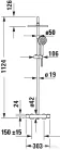 Duravit ShowerSystem termosztátos zuhanyrendszer, rozsdamentes acél hatású TH4282008070