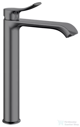 Sapho SUGA magasított mosdócsaptelep, leeresztő nélkül, gun metal (TJ006GM)