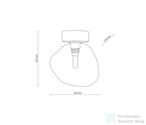 TK Lighting Lava fali lámpa TK-11034