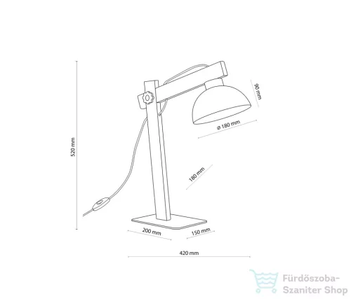 TK Lighting Oslo asztali lámpa TK-5347