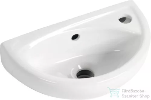 AQUALINE SMALL OVAL kerámiamosdó, 39x23cm TP040