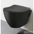 Sapho PAULA fali WC, 35,5x50 cm, matt fekete (TP325-51SM)