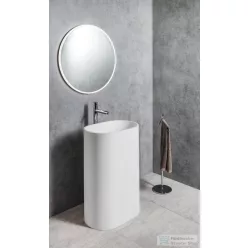   Sapho ALTONA térbenálló öntöttmárvány mosdó, 56,5x85cm, matt fehér (TR565)