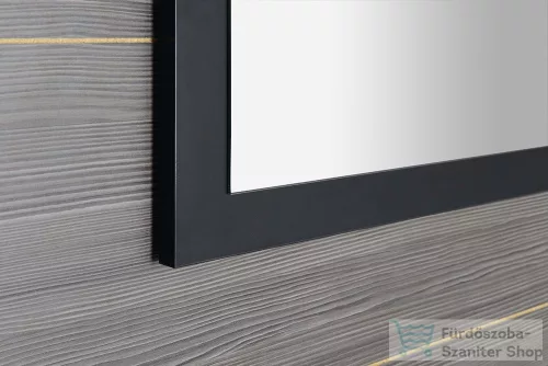 Sapho TREOS keretes tükör, 110x50x2,8cm, matt fekete (TS100-3535)