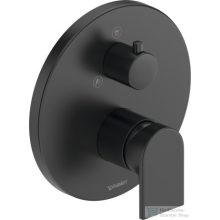   Duravit TULUM falsík alatti kád /zuhany csaptelep kézizuhany/fejzuhany jelöléssel, matt fekete TU4210012046