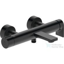   Duravit TULUM fali kádtöltő csaptelep, zuhanyszett nélkül, matt fekete TU5230000046