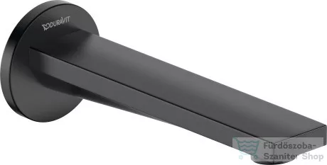 Duravit TULUM 171 mm-es kádkifolyó, matt fekete TU5240010046