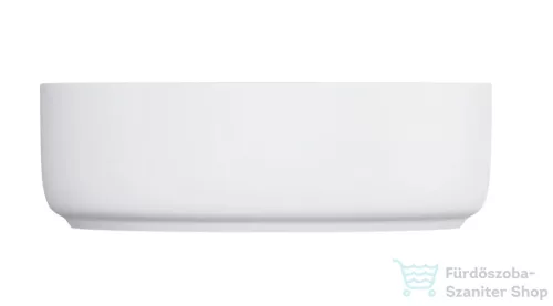 OMNIRES TULSA 36 cm-es pultra ültethető kerámia mosdó leeresztő nélkül, matt fehér TULSA355BM