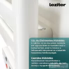 Leziter Elektromos törölközőszárító radiátor 500W TW-500