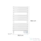 Leziter Elektromos törölközőszárító radiátor 450W fehér TW-588A-White