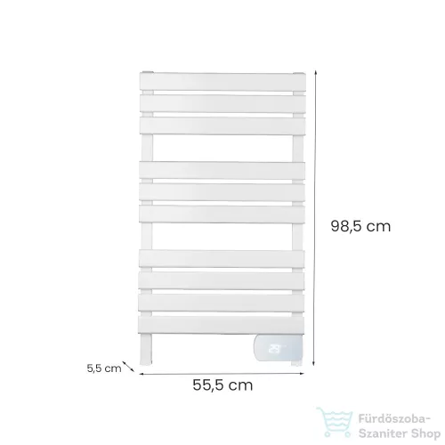 Leziter Elektromos törölközőszárító radiátor 450W fehér TW-588A-White