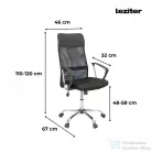 Leziter Fit ergonomikus irodai forgószék, fekete TY8045-1