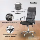 Leziter Fit ergonomikus irodai forgószék, fekete TY8045-1