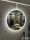 BEMUTATÓTERMI Tboss Floating Mirror AURA ROUND 60 tükör, integrált LED világítással, páramentesítővel, érintőgombos vezérléssel