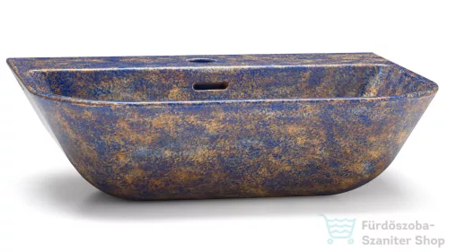 Svis Design mosdó 55 cm VELA BASIC - GRANITE, kék és okker, félmatt lakk UBO.VELA.BC.055.000.GR.02.2