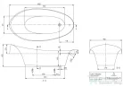 Villeroy & Boch Aveo 190x95 ovális beépíthető fürdőkád UBQ194AVE7V-01