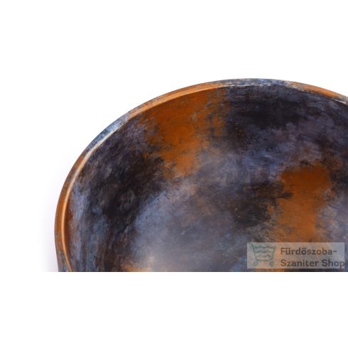 Svis Design mosdó 40 cm COLUMBA BASIC - ALCHEMY kék, fekete és réz, félmatt lakk UBX.COLUMBA.BC.040.000.AL.01.2