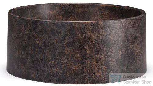 Svis Design mosdó 40 cm COLUMBA BASIC - DARK STONE, kék, okker és fekete, matt lakk UBX.COLUMBA.BC.040.000.DS.01.1