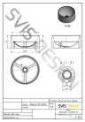 Svis Design mosdó 40 cm COLUMBA BASIC - HURRICANE zöld, matt lakk UBX.COLUMBA.BC.040.000.HU.02.1