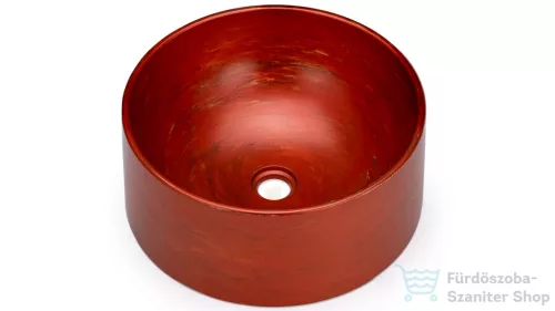 Svis Design mosdó 40 cm COLUMBA BASIC -AGED METAL metál vörös és réz, félmatt lakk UBX.COLUMBA.BC.040.000.MA.04.2