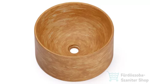 Svis Design mosdó 40 cm COLUMBA BASIC - PATINA okker, matt lakk UBX.COLUMBA.BC.040.000.PA.01.1