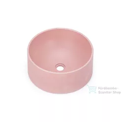   Svis Design mosdó 40 cm COLUMBA BASIC - nagyon világos téglavörös, dekor nélkül, matt lakk UBX.COLUMBA.BC.040.301.00.00.1