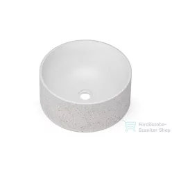   Svis Design mosdó 40 cm COLUMBA SANDBLASTED - natúr, dekor nélkül, matt lakk UBX.COLUMBA.SB.040.000.00.00.1