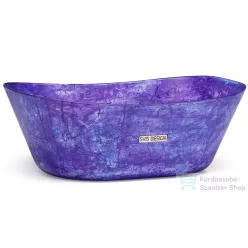   Svis Design mosdó 50 cm LIBRA BASIC - FANTASIA lila és kék, matt lakk UBX.LIBRA.BC.050.000.FA.01.1