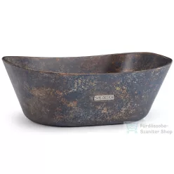   Svis Design mosdó 50 cm LIBRA BASIC - GRANITE kékesszürke és okker, félmatt lakk UBX.LIBRA.BC.050.000.GR.01.2