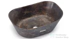 Svis Design mosdó 50 cm LIBRA BASIC - GRANITE kékesszürke és okker, félmatt lakk UBX.LIBRA.BC.050.000.GR.01.2