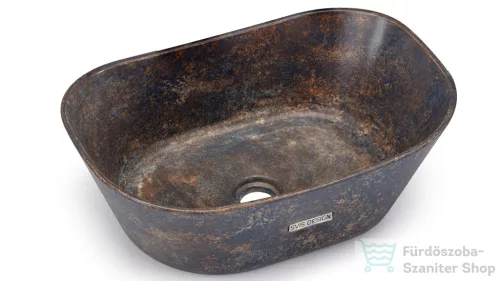 Svis Design mosdó 50 cm LIBRA BASIC - GRANITE kékesszürke és okker, félmatt lakk UBX.LIBRA.BC.050.000.GR.01.2