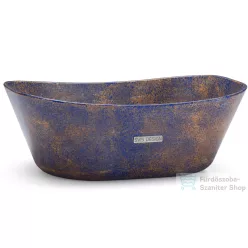   Svis Design mosdó 50 cm LIBRA BASIC - GRANITE kék és okker, félmatt lakk UBX.LIBRA.BC.050.000.GR.02.2