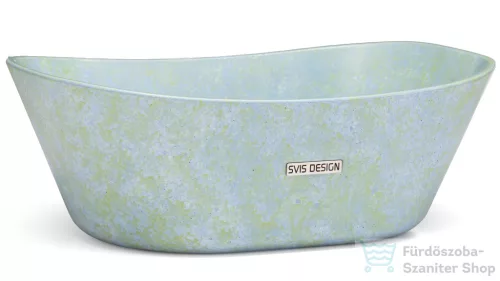 Svis Design mosdó 50 cm LIBRA BASIC - GRANITE kék és zöld, félmatt lakk UBX.LIBRA.BC.050.000.GR.03.2