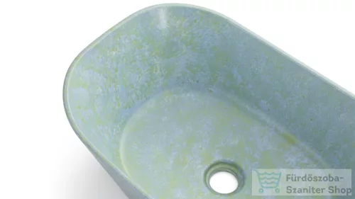 Svis Design mosdó 50 cm LIBRA BASIC - GRANITE kék és zöld, félmatt lakk UBX.LIBRA.BC.050.000.GR.03.2