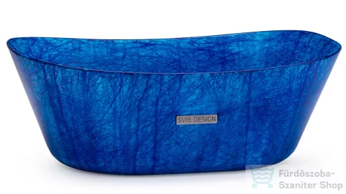 Svis Design mosdó 50 cm LIBRA BASIC - HURRICANE kék, matt lakk UBX.LIBRA.BC.050.000.HU.01.1