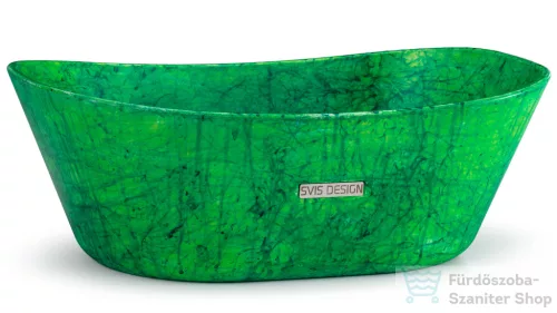 Svis Design mosdó 50 cm LIBRA BASIC - HURRICANE zöld, matt lakk UBX.LIBRA.BC.050.000.HU.02.1