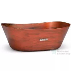   Svis Design mosdó 50 cm LIBRA BASIC -  AGED METAL metál vörös és réz, félmatt lakk UBX.LIBRA.BC.050.000.MA.04.2