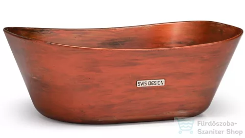 Svis Design mosdó 50 cm LIBRA BASIC -  AGED METAL metál vörös és réz, félmatt lakk UBX.LIBRA.BC.050.000.MA.04.2