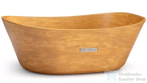 Svis Design mosdó 50 cm LIBRA BASIC - PATINA okker, matt lakk UBX.LIBRA.BC.050.000.PA.01.1