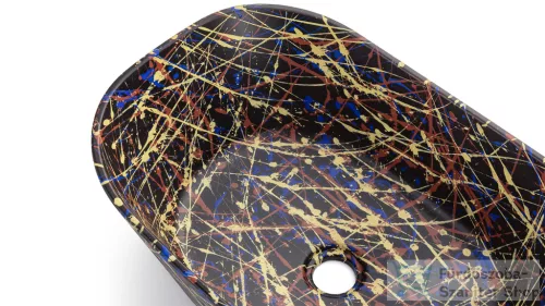 Svis Design mosdó 50 cm LIBRA BASIC - PUNK fekete, matt lakk UBX.LIBRA.BC.050.000.PU.03.1