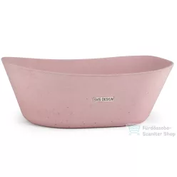   Svis Design mosdó 50 cm LIBRA BASIC - nagyon világos téglavörös, dekor nélkül, matt lakk UBX.LIBRA.BC.050.301.00.00.1
