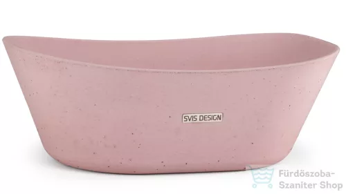 Svis Design mosdó 50 cm LIBRA BASIC - nagyon világos téglavörös, dekor nélkül, matt lakk UBX.LIBRA.BC.050.301.00.00.1