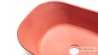 Svis Design mosdó 50 cm LIBRA BASIC - téglavörös, dekor nélkül, matt lakk UBX.LIBRA.BC.050.318.00.00.1