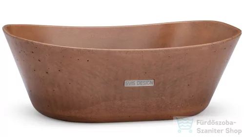 Svis Design mosdó 50 cm LIBRA BASIC - barna, dekor nélkül, matt lakk UBX.LIBRA.BC.050.408.00.00.1