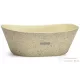 Svis Design mosdó 50 cm LIBRA SANDBLASTED - sötét sárga, dekor nélkül, matt lakk UBX.LIBRA.SB.050.106.00.00.1